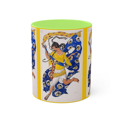 The Butterfly (Costume Design for Anna Pavlova) by Leon Bakst Colorful Mugs, 11oz
