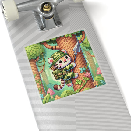 Stealthy Stripes Kiss-Cut Stickers (4 Sizes)