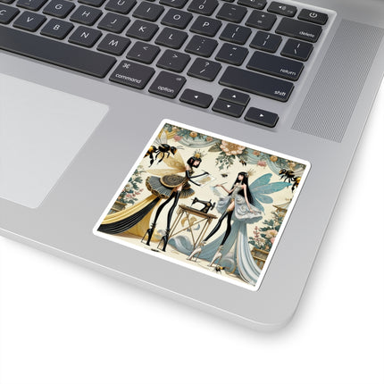 🧚✨ The Quiet Work of Fairies Kiss-Cut Sticker – Enchanted Atelier & Gentle Magic