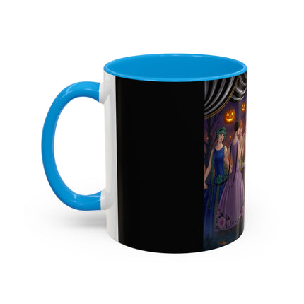 🏹🎃 Cupid's Arrow At Pumpkin Moon Manor Colorful Mug – Romantic Halloween Charm