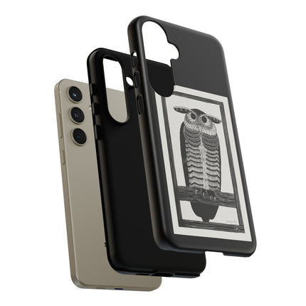Horned Owl by Samuel Jessurun de Mesquita Phone Cases