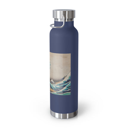 The Great Wave off Kanagawa by Katsushika Hokusai Copper Vacuum Insulated Bottle, 22oz