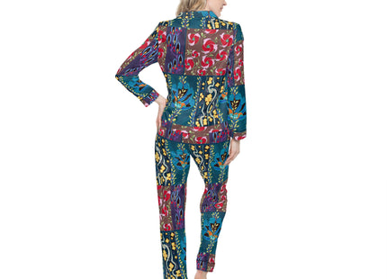 Floral Pattern by Emile-Alain Séguy Women's Satin Pajamas (AOP)