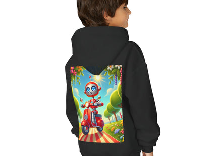 The Traveling Robot Youth Heavy Blend Hooded Sweatshirt