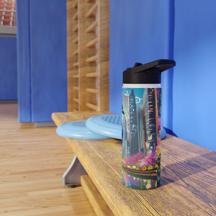Techno Plumes Stainless Steel Water Bottle