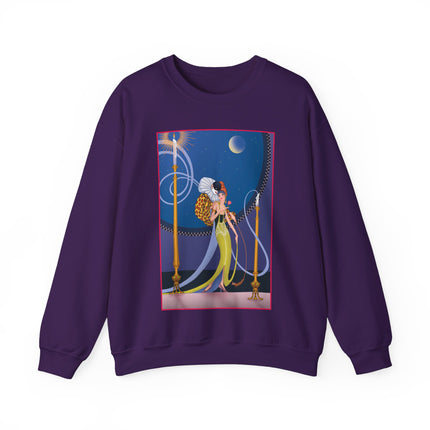 Smoke and Secrets: A Glamorous Encounter in Prohibition Era Heavy Blend™ Crewneck Sweatshirt