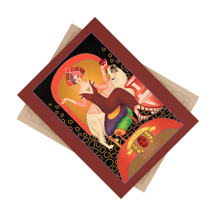 January & Garnet Ceramic Tile — Gem Series by Sofia Chiostri