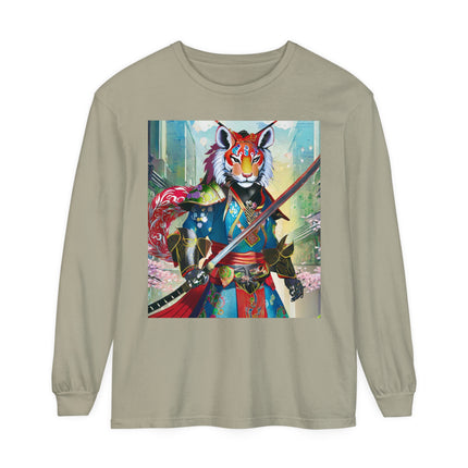 Cyberpunk Samurai Lion Long Sleeve T-Shirt