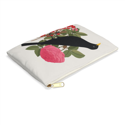 Blackbird & Rose Accessory Pouch – Timeless Beauty & Elegant Charm