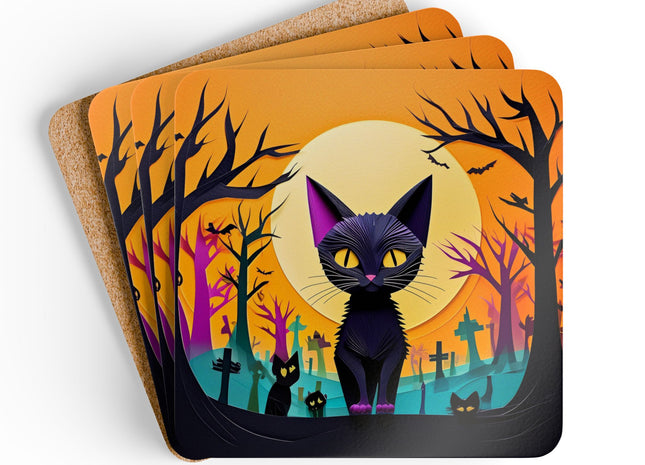 Phantom Parade Corkwood Coaster Set