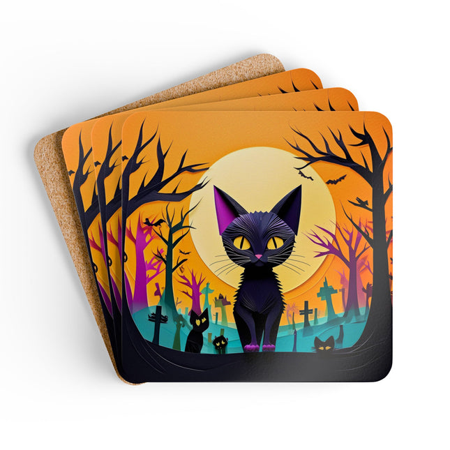 Phantom Parade Corkwood Coaster Set