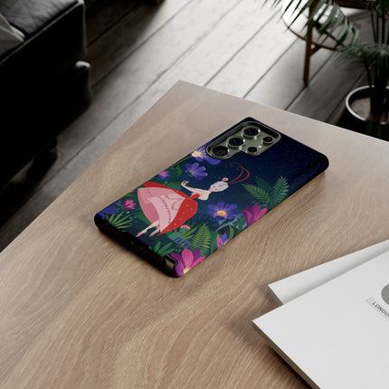 🌺✨ The Lady Of The Starlit Enchanted Garden Phone Case – Art Deco Floral Fantasy