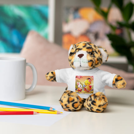 Whimsical Springtime Exchange Stuffed Animals with Tee