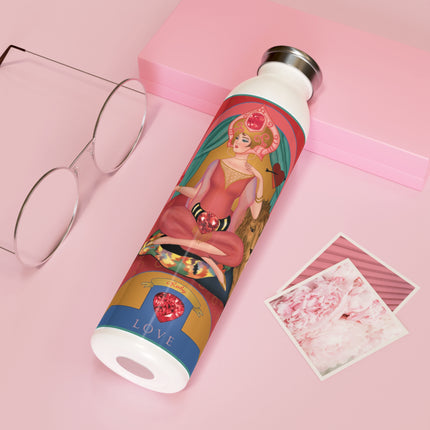 July & Ruby (from the Gem Series) by Sofia Chiostri Slim Water Bottle