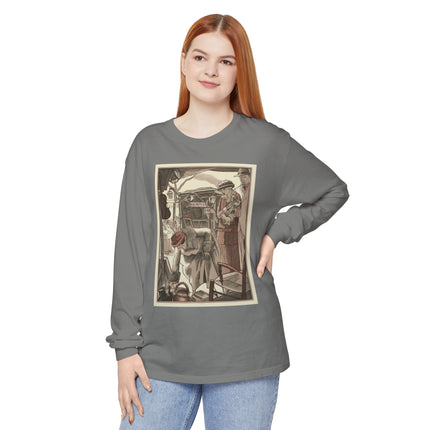 Bric-A-Brac by Fernand Siméon Garment-dyed Long Sleeve T-Shirt