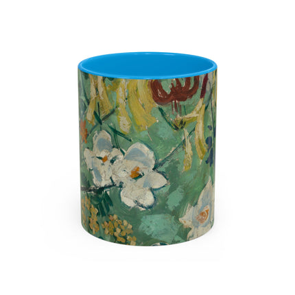 Flowers by August Babberger Colorful Mugs (11oz, 15oz)