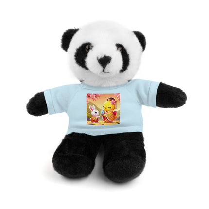Whimsical Springtime Exchange Stuffed Animals with Tee