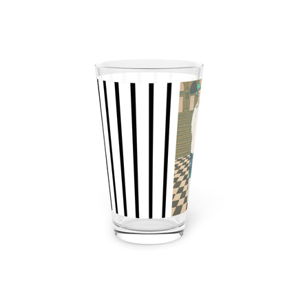 Les Hermines by Georges Lepape Glass, 16oz