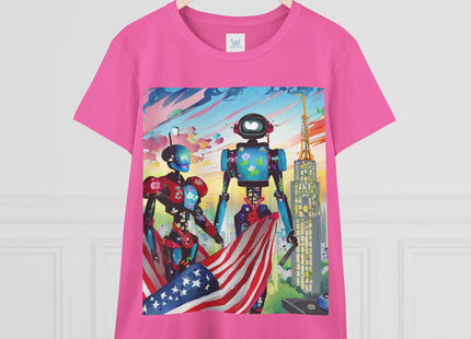 High Fashion Cyberpunk CIA Robots Cotton Tee
