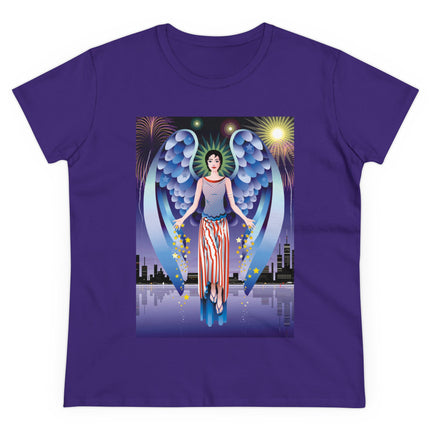Celestial Symphony Women's Midweight Cotton Tee