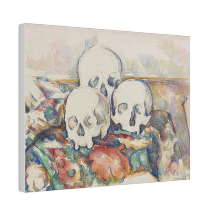 The Three Skulls by Paul Cézanne Matte Canvas, Stretched, 0.75"