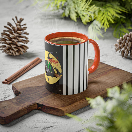 A Witch’s Moonlit Flight Colorful Mugs, 11oz