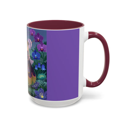 The Ladies Of The Moonlit Garden Colorful Mugs – Art Deco Floral Elegance