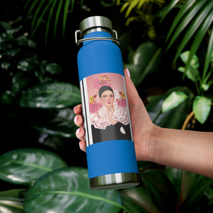 Pierrot & Fairies Dressed in Pink by Sofia Chiostri Copper Vacuum Insulated Bottle, 22oz