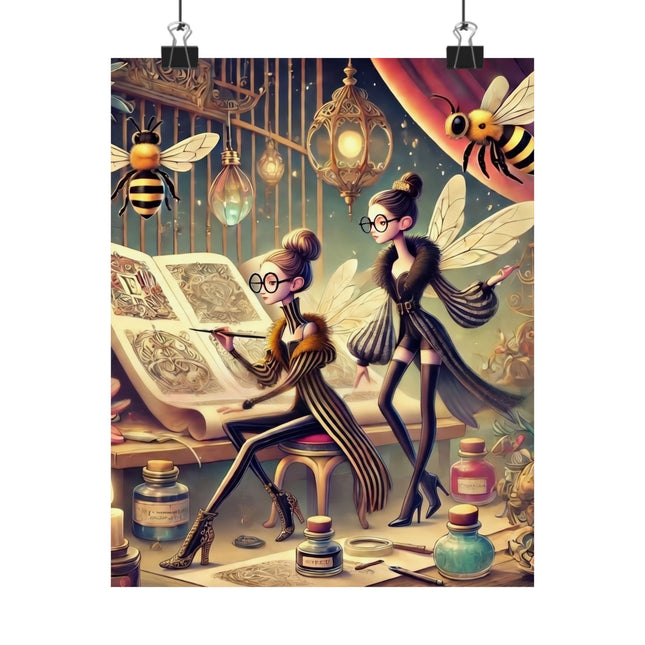 🧚✒️ Fairy Designers Matte Vertical Poster – Whimsical Creativity & Enchanted Craft