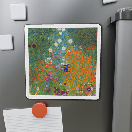 Cottage Garden by Gustav Klimt Die-Cut Magnets (5 Sizes)