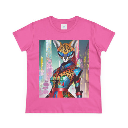 Cyber Cat Glamour Cotton Tee