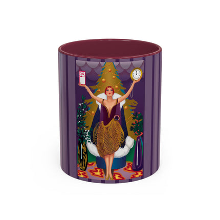 Countdown to Christmas Elegance Colorful Mugs (11oz, 15oz)