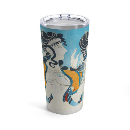 Reproduction of Ladies in Blue by Emile Gilliéron Tumbler 20oz
