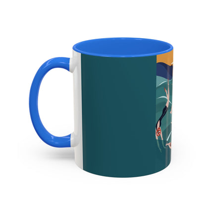 Summer Splash Colorful Mugs – Retro Beach Joy & Carefree Summer Vibes
