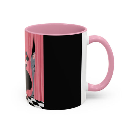 The Ladies Behind The Velvet Curtain Colorful Mugs – Art Deco Theatrical Elegance
