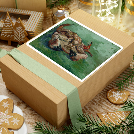 Crab on its Back by Vincent Van Gogh Kiss-Cut Stickers (4 Sizes)