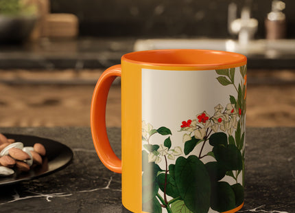 Clerodendrum & Rudbeckia Flower by Tanigami Kônan Colorful Mugs (11oz, 15oz)