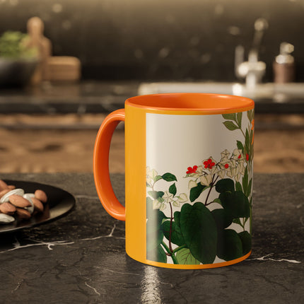 Clerodendrum & Rudbeckia Flower by Tanigami Kônan Colorful Mugs (11oz, 15oz)