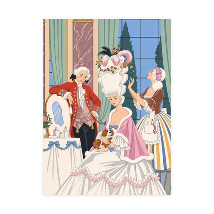 🌸🎀 France In The 18th Century Postcards With Envelopes – George Barbier Rococo Elegance