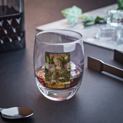 Madonna and Child by Carlo Crivelli Whiskey Glass