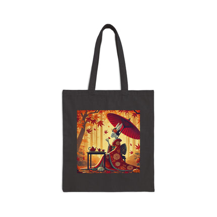 Theatrical Harvest Rabbit Cotton Canvas Tote Bag