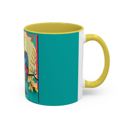Curious Crow Colorful Mugs (11oz, 15oz)