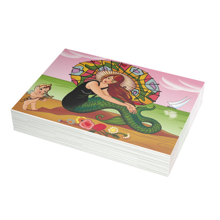 Siren Serenade by Carlo Chiostri Greeting Cards (1, 10, 30, and 50pcs)