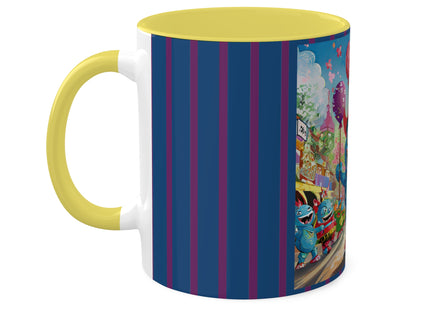 Monster Parade Madness Colorful Mugs, 11oz