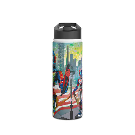 Fashion Cyberpunk CIA Robots Stainless Steel Water Bottle