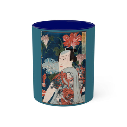 Modern Gallants with Morning Glories by Tsukioka Yoshitoshi Colorful Mugs, 11oz