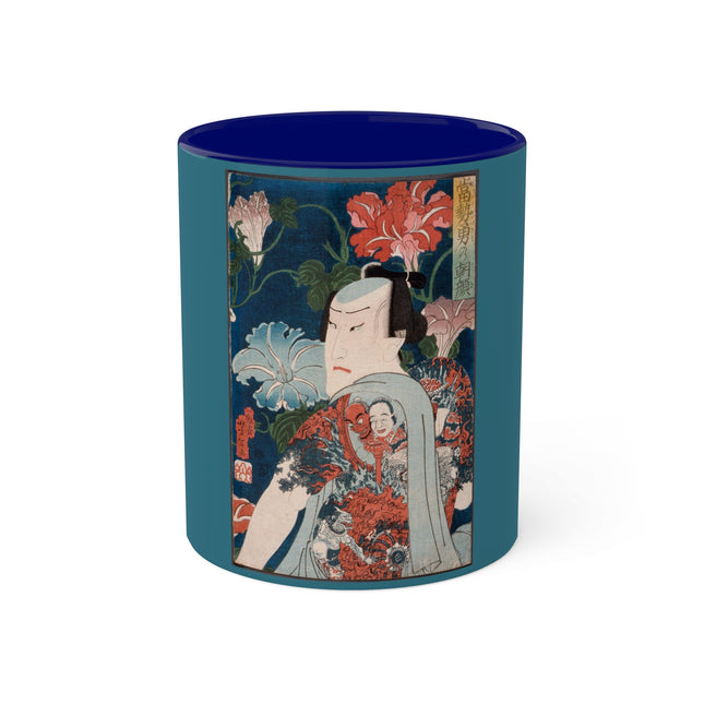 Modern Gallants with Morning Glories by Tsukioka Yoshitoshi Colorful Mugs, 11oz