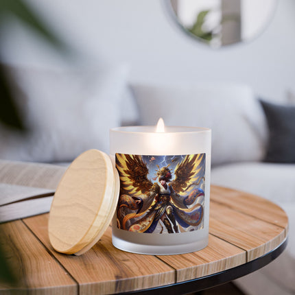 Valkyrie Descending Through Storm Frosted Candle