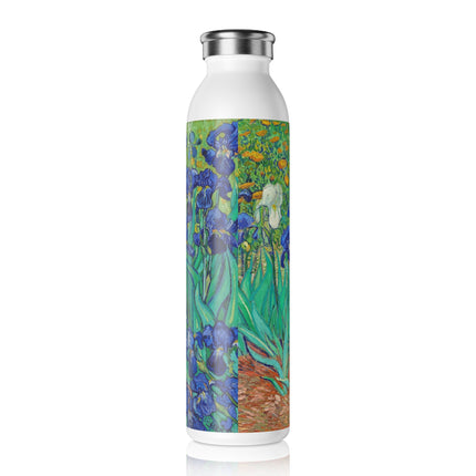 Irises by Vincent Van Gogh Slim Water Bottle