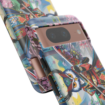 Cyberpunk Samurai Owl Phone Cases